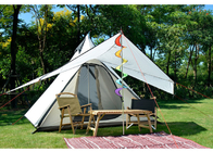 白い綿のキャンバスの屋外のキャンプ テントのインドのテント小屋のYurtのテント320X260X200CM サプライヤー