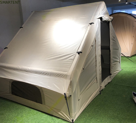 露天 300X200X200CM キャンバス 充気式 キャンプテント ハウス ダブル 層 ベージュ 綿 サプライヤー