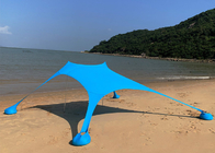 青いLeicaポリエステル破裂音は日曜日の陰のテントの紫外線保護210X210X170CMを浜に引き上げる サプライヤー