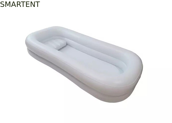 携帯用白い色ポリ塩化ビニールの膨脹可能なプールの医学の浴槽 220x100x38CM サプライヤー