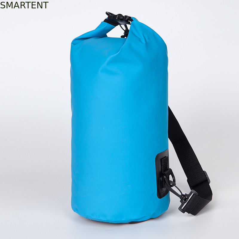18*40CM 青色PVCタールインドライバッグ シール キャンプ ビーチラフティング ボート外 防水チューブバッグ 軽量 5L - 30L ストラップ付き サプライヤー