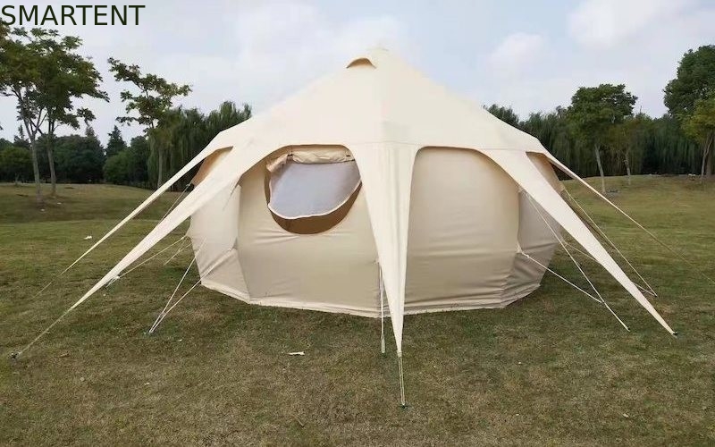 285G屋外のキャンプのはす美女のテントはPU3000MMの綿のGlampingのおおいを防水する サプライヤー