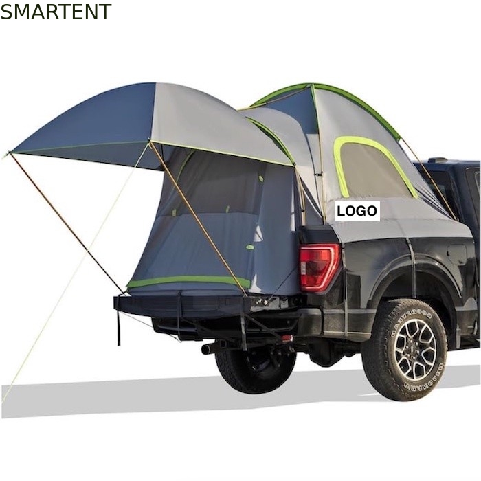90.5 x 63 x 67'インチ 2人用 カスタムグリーン防水 PU2000ポリエステル軽量ポータブルピックアップトラックテント サプライヤー