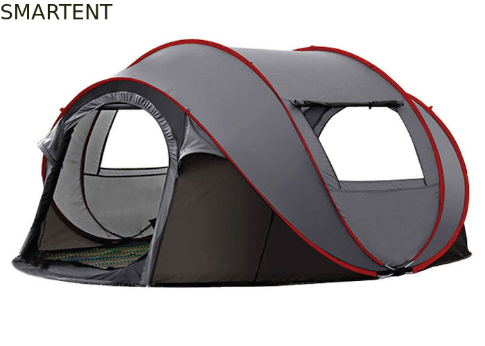 280*200*130CM 4人用 グレー 防水ポリエステル 4シーズン ボート形 ポップアップ キャンプテント キャリーバッグ サプライヤー