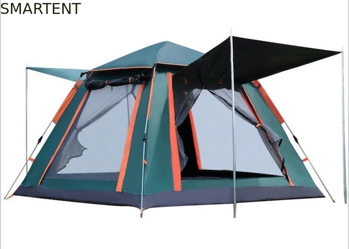 屋外 205*205*135cm グリーン PU2000MM 210T ポリエステル 防水 自動 キャンプテント サプライヤー
