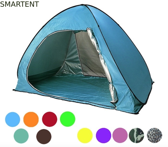 165*200*130cm 2人用 屋外キャンプテント ブルー 防水 紫外線耐性 190T ポップアップシェルター サプライヤー
