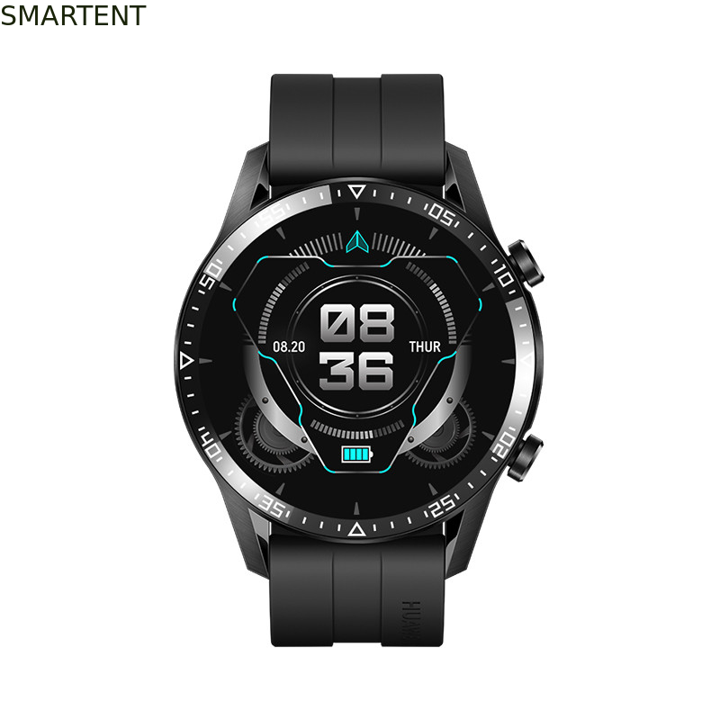 泳ぎ、循環のための黒い適性の追跡者装置Ip67 Smartwatch サプライヤー