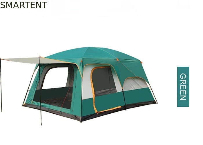 防水自動家族のキャンプ テント190TポリエステルPU3000MM緑 サプライヤー