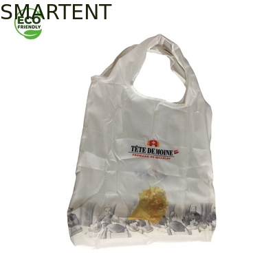 60 X 44CM注文の印刷のEcoの友好的な付属品RPET 210Tの買い物袋白い色