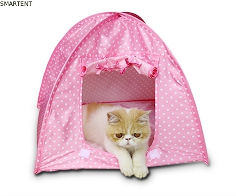 軽量の多彩なポリエステル防水猫のテントかわいいペット供給43x43x41cm